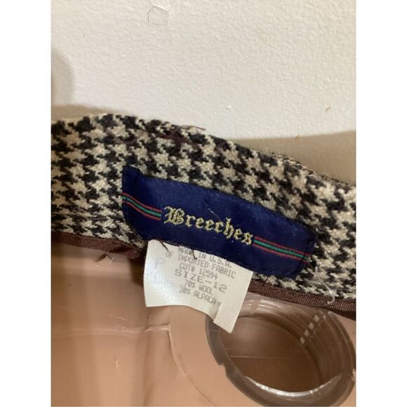 Vintage Breeches Woo / Alpaca Blend High Rise Pants 12 - Picture 5 of 6